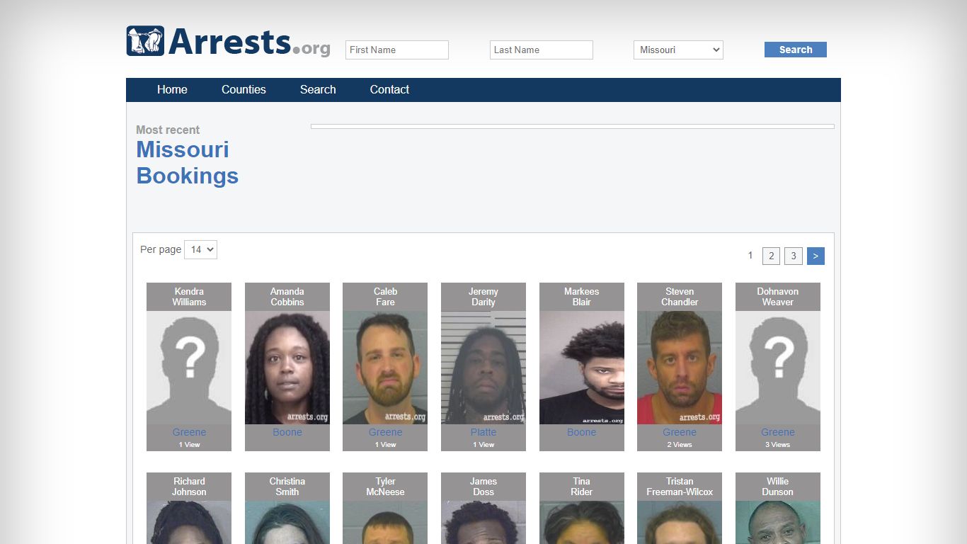 Missouri Arrests and Inmate Search